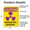 Signmission Radiation & Laser Sign, 7 in H x 5 in W, Vinyl Decal, Rectangle OS-2PACK-CR-D-57-V-10270 - alternate 2